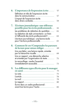 Les écrits professionnels des managers en santé