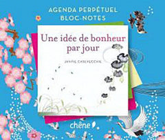 Agenda bloc note - Une idée de bonheur par jour
