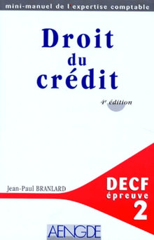 Decf Epreuve N° 2 Droit Du Credit