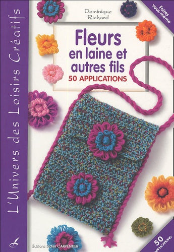 Fleurs en laine et autres fils