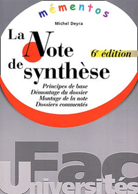 Mémento : La note de synthèse, 6e édition