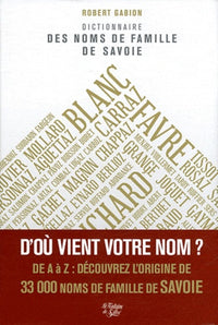 Dictionnaire des noms de famille de Savoie