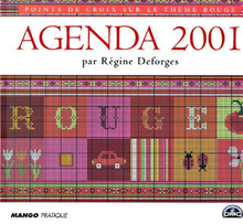 Agenda 2001 Point de Croix : Rouge