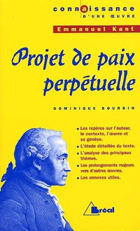 Projet de paix perpétuelle - Kant