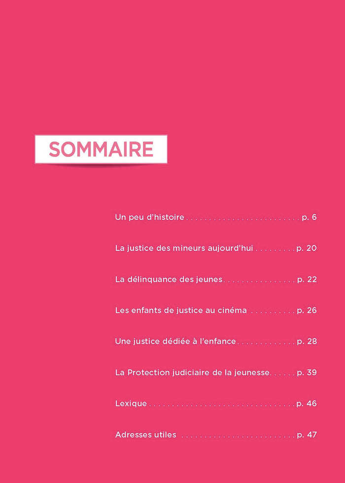 La justice des mineurs