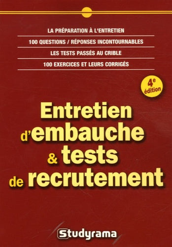 Entretien d'embauche et test de recrutement