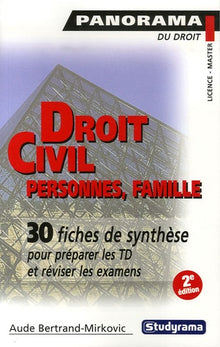 Droit civil : Personnes et famille