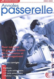 Passerelle ESC : Annales du concours 2002
