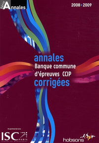 Annales banque commune d'épreuves CCIP
