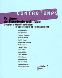 Contretemps n° 4 - critique de l'écologie politique
