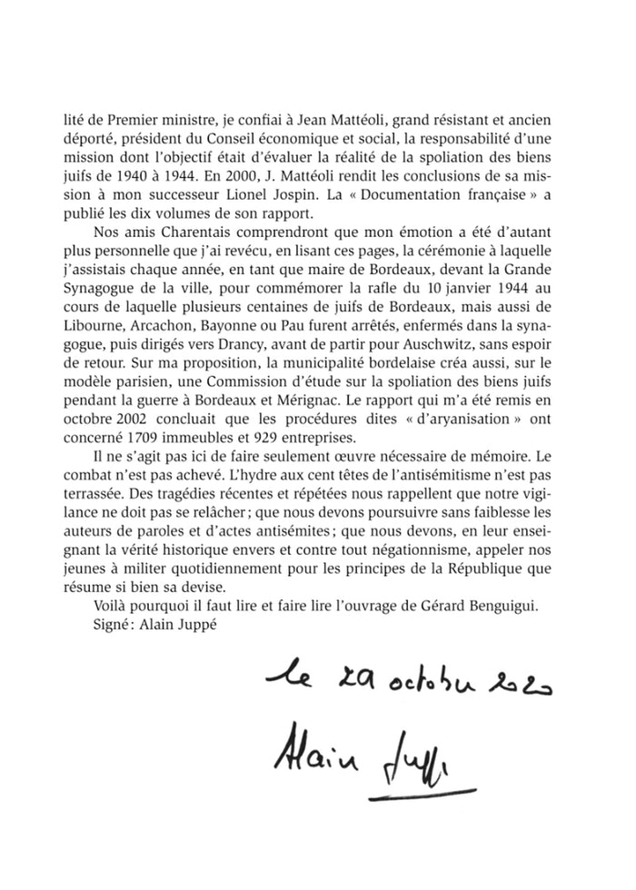 Rafles, déportation et spoliation des Juifs en Charente