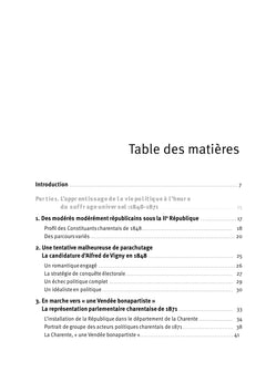 150 ans de vie politique charentaise: Moments et figures oubliés