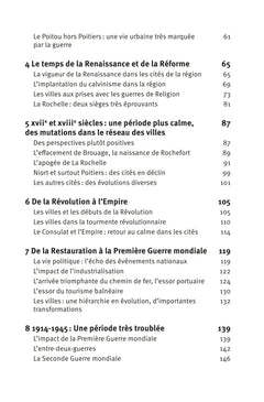 Les villes de Poitou-Charentes