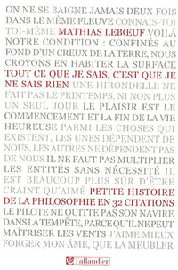 tout ce que je sais c'est que je ne sais rien