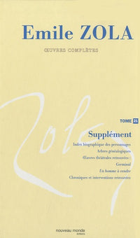 Oeuvres complètes d'Emile Zola, tome 21 (index)