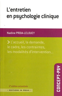 L'entretien en psychologie clinique