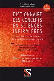 DICTIONNAIRE DES CONCEPTS EN SCIENCES INFIRMIERES 5E EDITION
