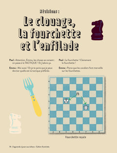 J'apprends à jouer aux échecs : Cahier d'activités
