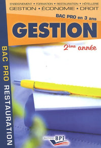 Gestion 2ème année Bac Pro restauration