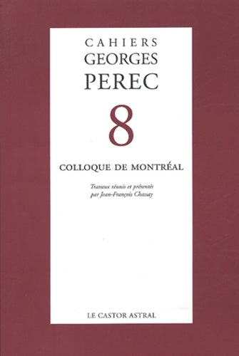 Cahiers Georges Perec - numéro 8