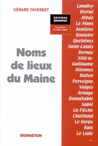 Noms de lieux du Maine