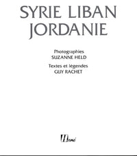 Syrie, Liban, Jordanie