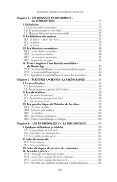 Sciences annexes en histoire du Moyen Âge