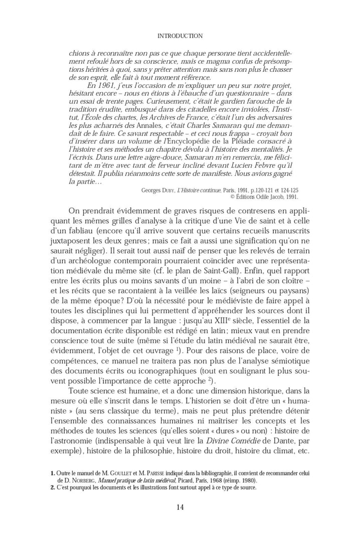 Sciences annexes en histoire du Moyen Âge