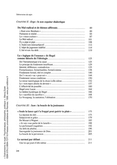 Subversions du sujet