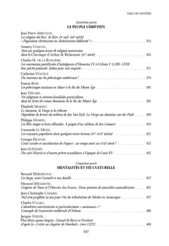 Religion et mentalités au Moyen Âge