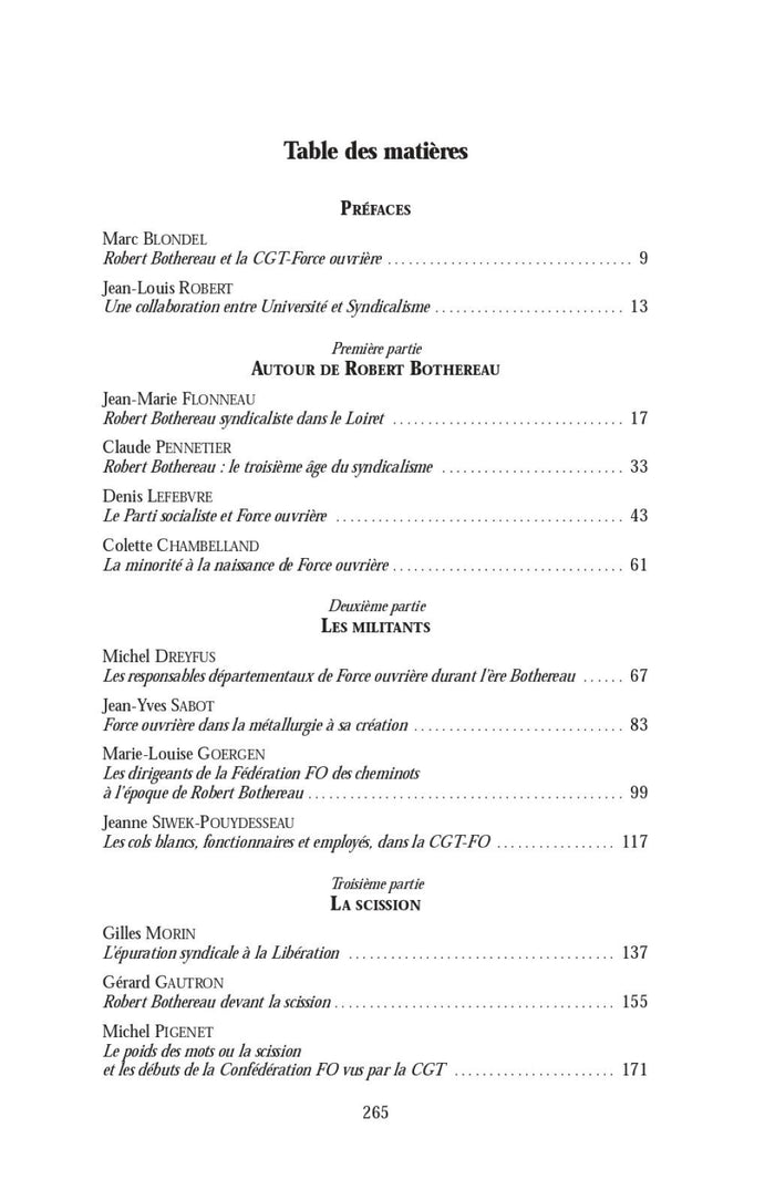 Naissance de Force Ouvrière autour de Robert Bothereau