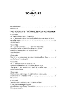 La destruction des images en bande dessinée