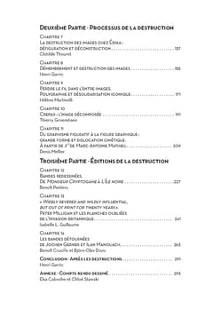 La destruction des images en bande dessinée