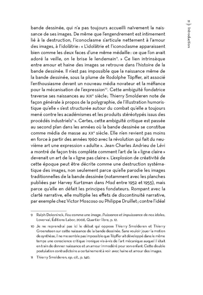 La destruction des images en bande dessinée