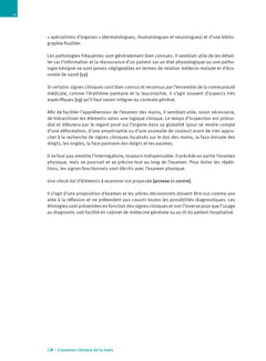 Examen clinique de la main