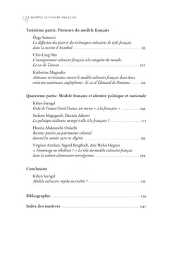 Le modèle culinaire français