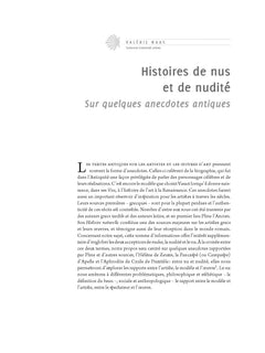 Le nu dans la littérature de la Renaissance