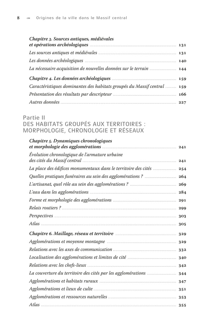 Origines de la ville dans le Massif Central