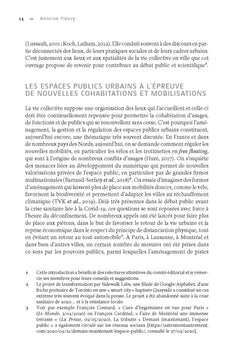 Les espaces publics urbains