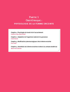 Manuel d'obstétrique et pédiatrie appliquées en anesthésie-réanimation et médecine péri-opératoire