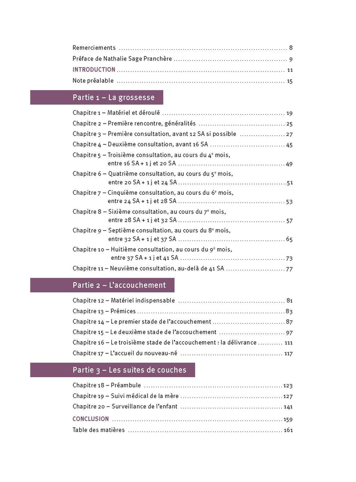 Manuel d'obstétrique physiologique