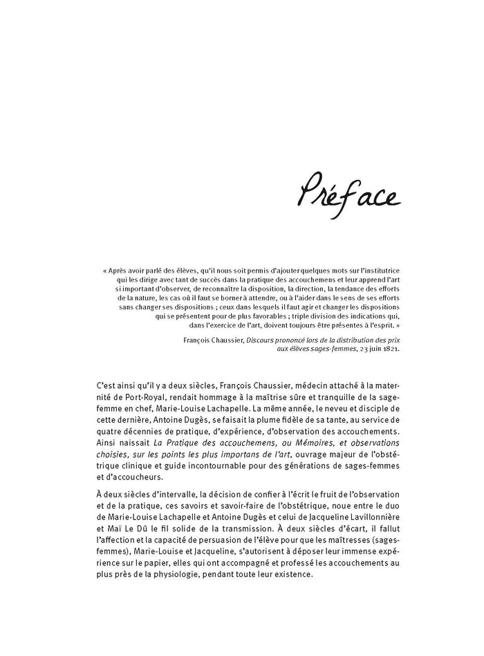 Manuel d'obstétrique physiologique