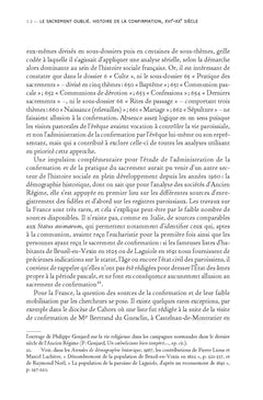 Le sacrement oublié