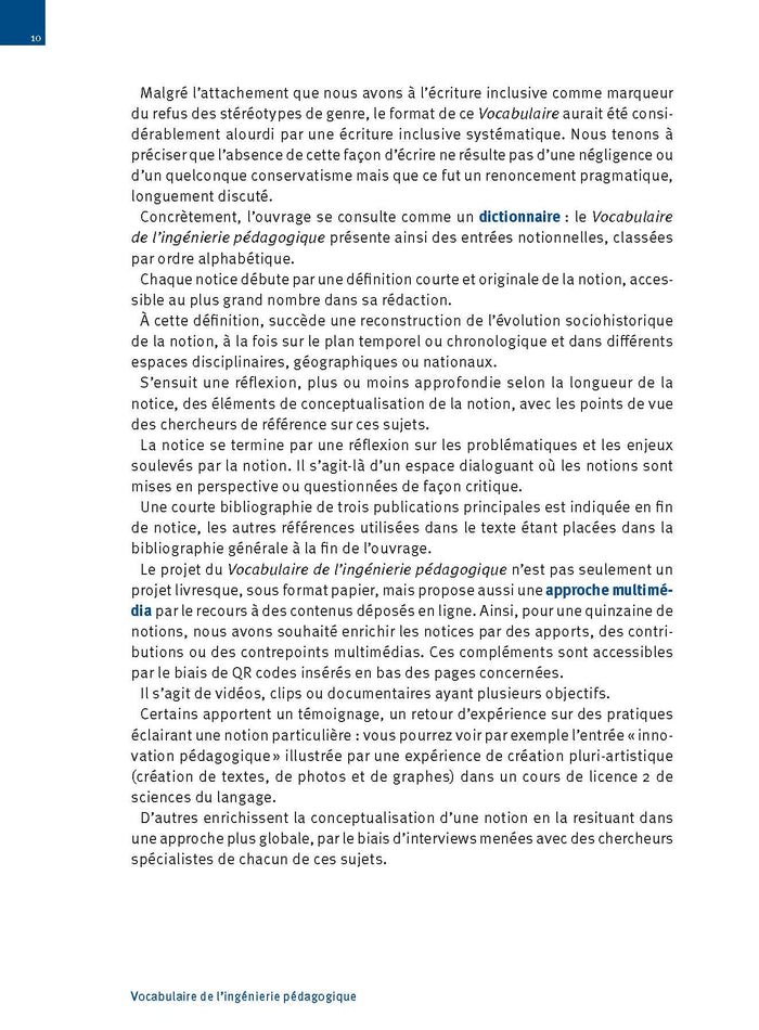 Vocabulaire de l'ingénierie pédagogique