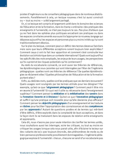 Vocabulaire de l'ingénierie pédagogique