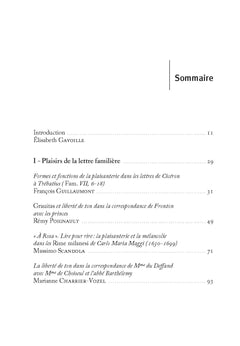 Liberté de ton et plaisanterie dans la lettre