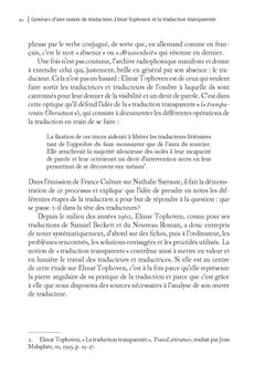 Genèses d'une oeuvre de traducteur