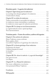 Genèses d'une oeuvre de traducteur