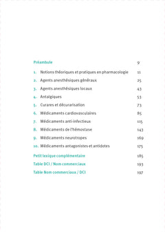 Manuel des médicaments utilisés en anesthésie et réanimation