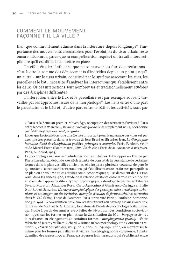 Paris entre forme et flux